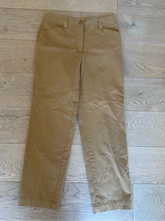 Talbots Pants - Talbots Petites Khaki Stretch Straight Leg Chino Pants Women’s Size 8